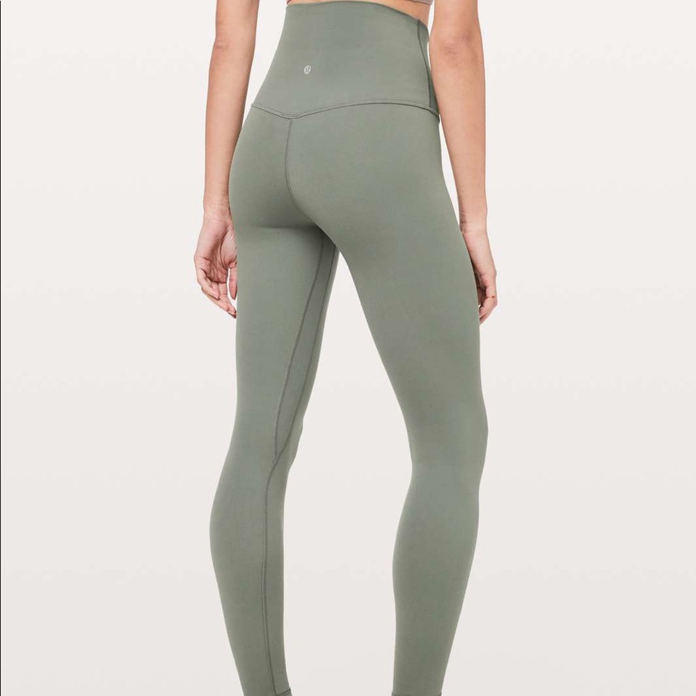 grey sage lululemon align super high waisted